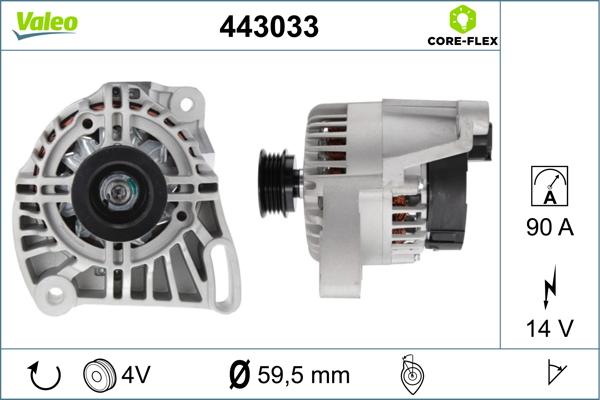 Valeo 443033 - Alternatore autozon.pro