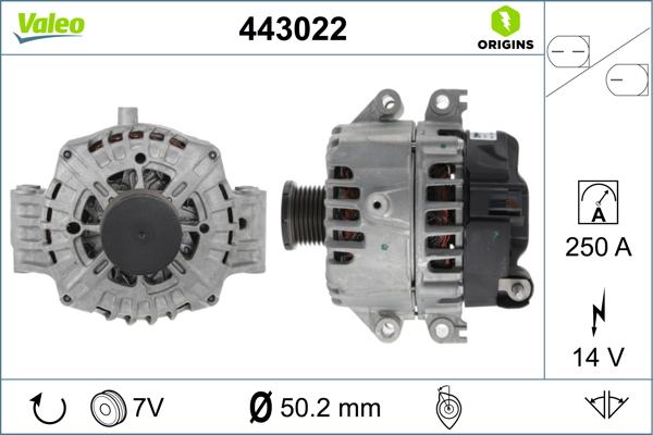 Valeo 443022 - Alternatore autozon.pro