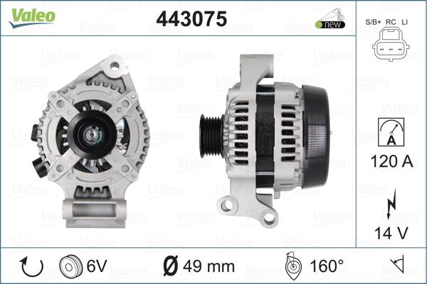 Valeo 443075 - Alternatore autozon.pro