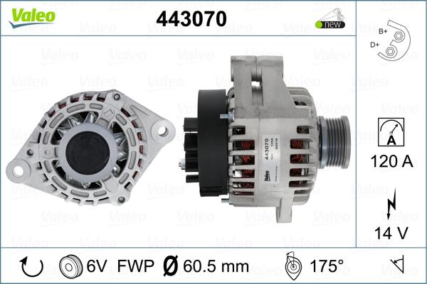 Valeo 443070 - Alternatore autozon.pro