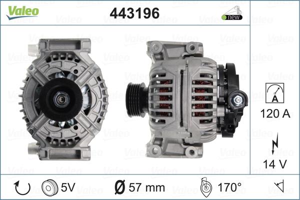 Valeo 443196 - Alternatore autozon.pro