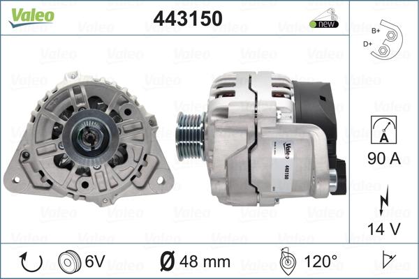 Valeo 443150 - Alternatore autozon.pro