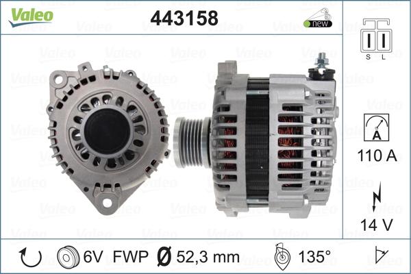 Valeo 443158 - Alternatore autozon.pro