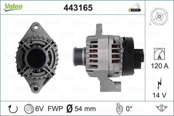 Valeo 443165 - Alternatore autozon.pro