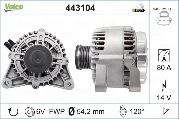 Valeo 443104 - Alternatore autozon.pro