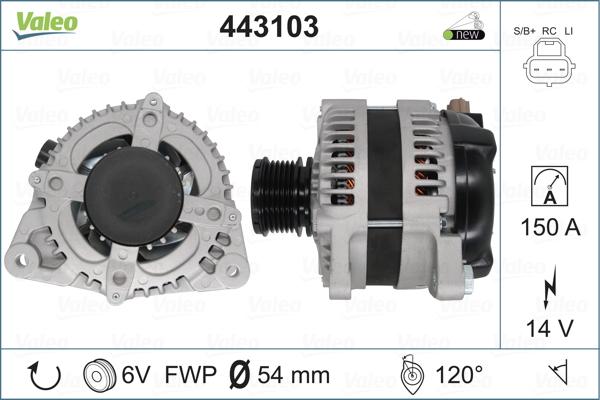 Valeo 443103 - Alternatore autozon.pro