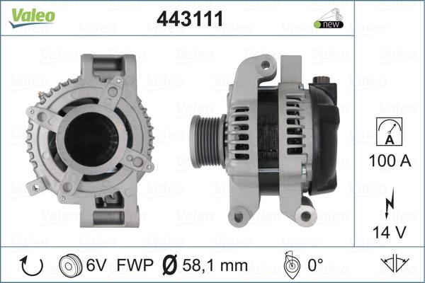 Valeo 443111 - Alternatore autozon.pro