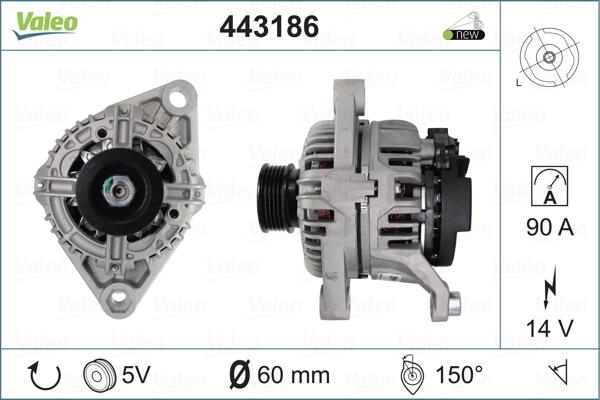 Valeo 443186 - Alternatore autozon.pro