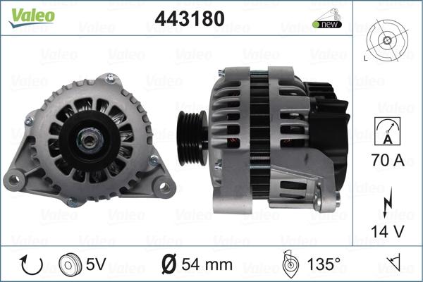 Valeo 443180 - Alternatore autozon.pro