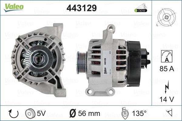 Valeo 443129 - Alternatore autozon.pro