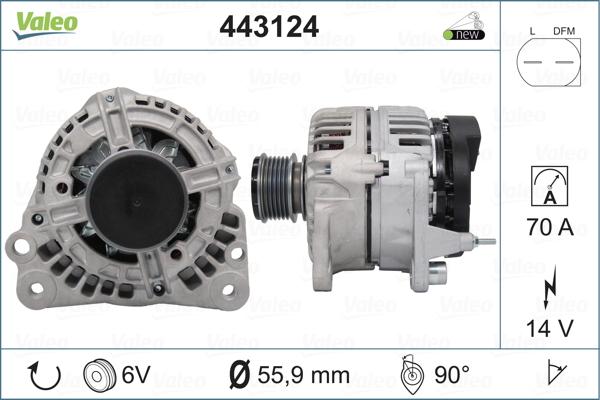 Valeo 443124 - Alternatore autozon.pro