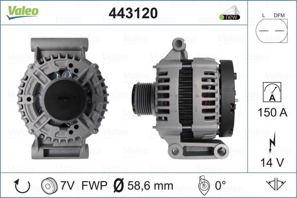 Valeo 443120 - Alternatore autozon.pro