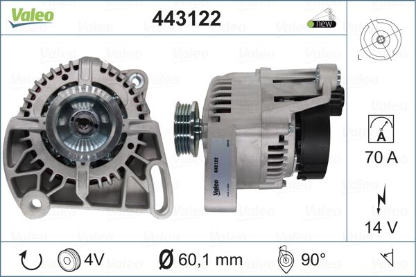 Valeo 443122 - Alternatore autozon.pro