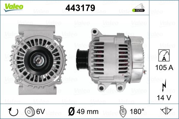 Valeo 443179 - Alternatore autozon.pro