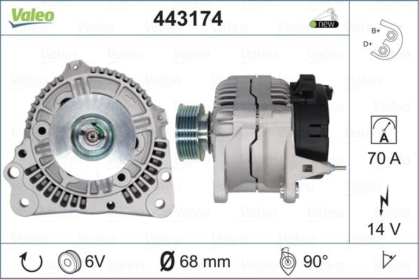 Valeo 443174 - Alternatore autozon.pro