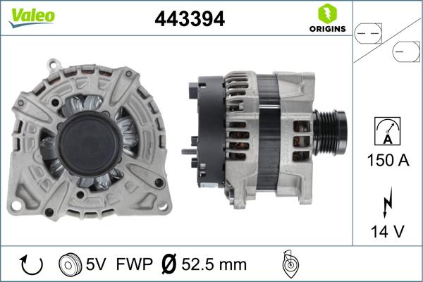 Valeo 443394 - Alternatore autozon.pro