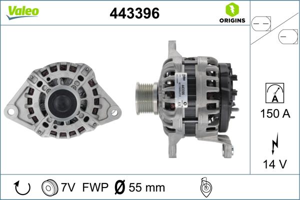 Valeo 443396 - Alternatore autozon.pro