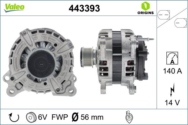 Valeo 443393 - Alternatore autozon.pro