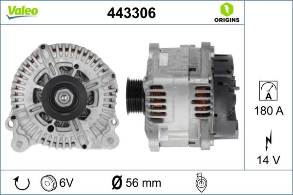 Valeo 443306 - Alternatore autozon.pro