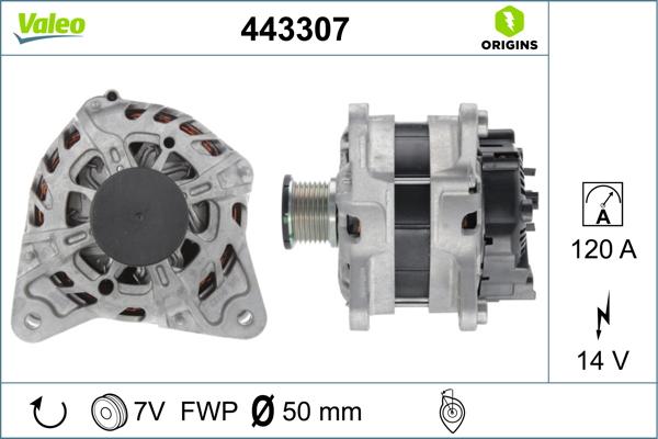 Valeo 443307 - Alternatore autozon.pro