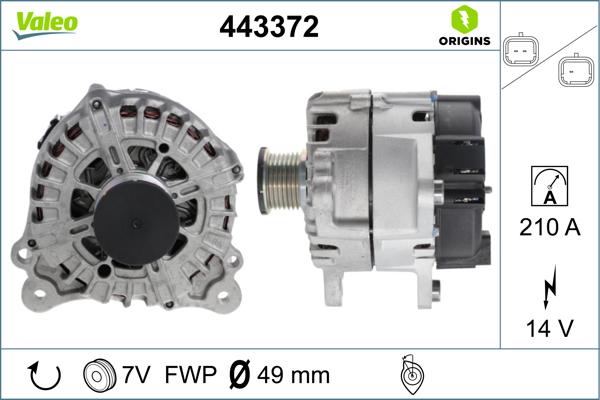 Valeo 443372 - Alternatore autozon.pro