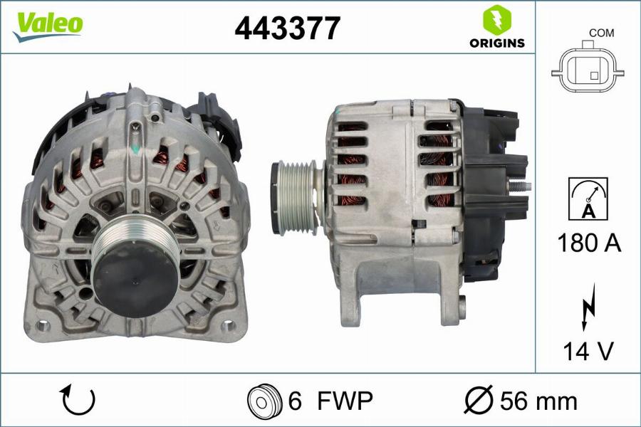 Valeo 443377 - Alternatore autozon.pro