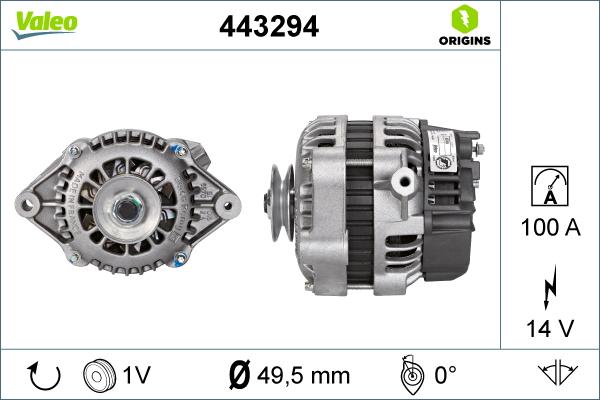 Valeo 443294 - Alternatore autozon.pro