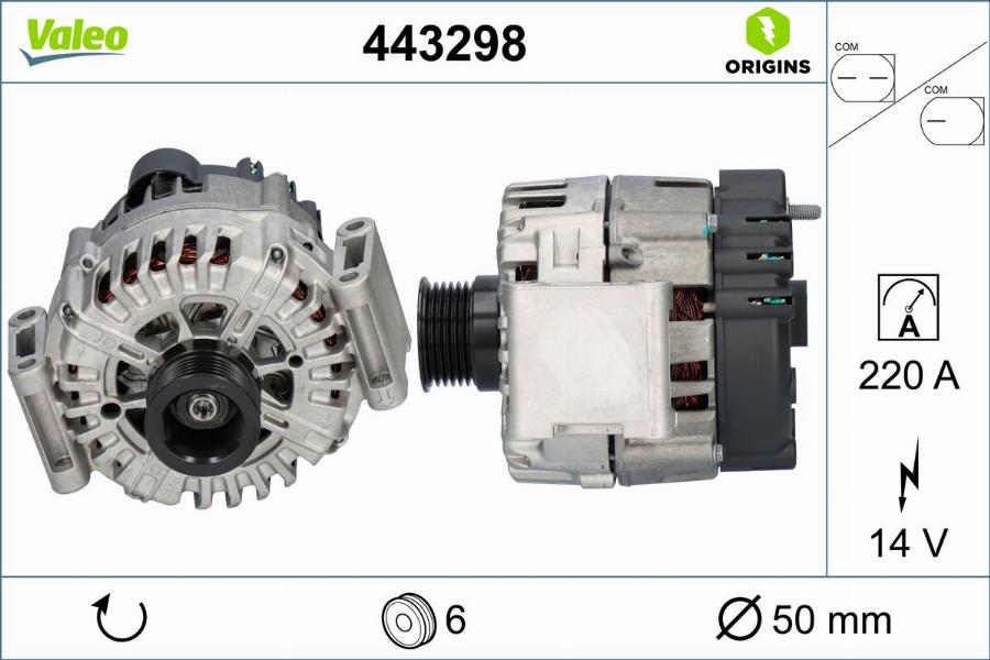 Valeo 443298 - Alternatore autozon.pro