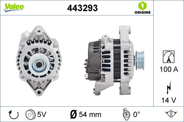 Valeo 443293 - Alternatore autozon.pro