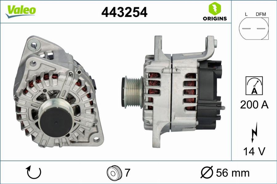 Valeo 443254 - Alternatore autozon.pro