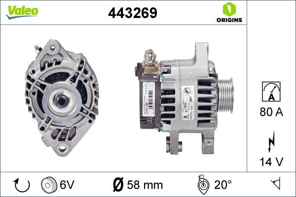 Valeo 443269 - Alternatore autozon.pro