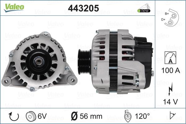 Valeo 443205 - Alternatore autozon.pro