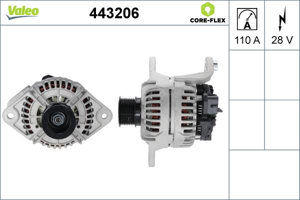 Valeo 443206 - Alternatore autozon.pro