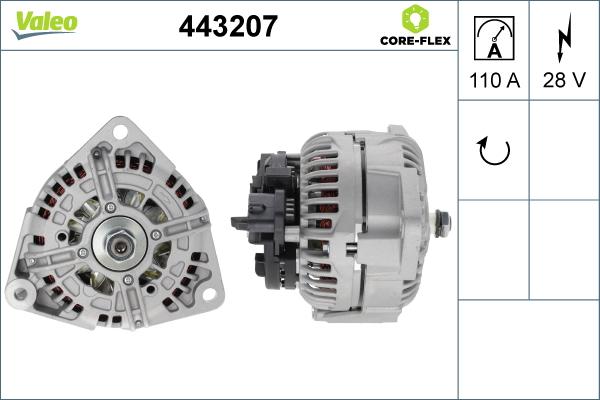 Valeo 443207 - Alternatore autozon.pro