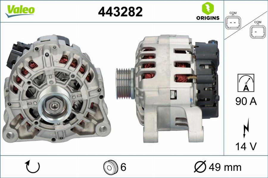 Valeo 443282 - Alternatore autozon.pro