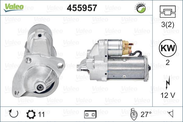 Valeo 455957 - Motorino d'avviamento autozon.pro