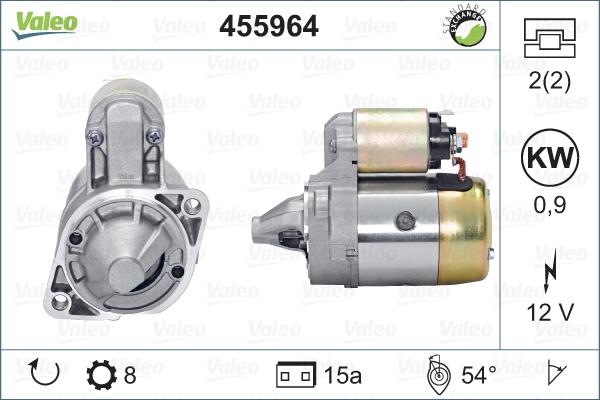 Valeo 455964 - Motorino d'avviamento autozon.pro