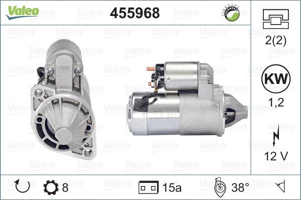 Valeo 455968 - Motorino d'avviamento autozon.pro