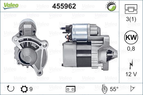 Valeo 455962 - Motorino d'avviamento autozon.pro