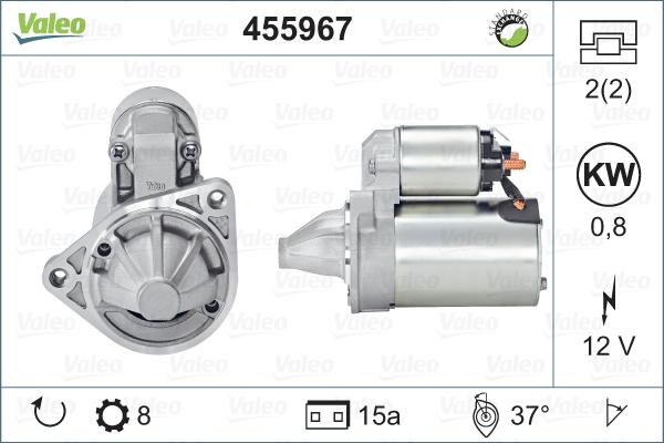 Valeo 455967 - Motorino d'avviamento autozon.pro