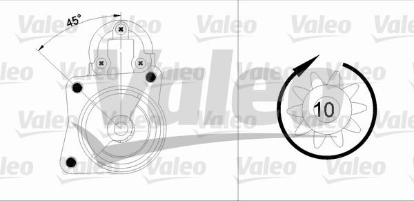 Valeo 455904 - Motorino d'avviamento autozon.pro