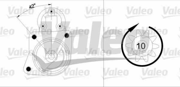 Valeo 455903 - Motorino d'avviamento autozon.pro