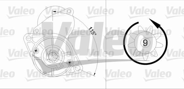 Valeo 455919 - Motorino d'avviamento autozon.pro