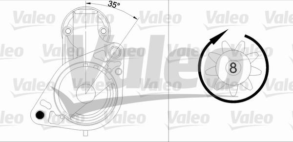 Valeo 455984 - Motorino d'avviamento autozon.pro