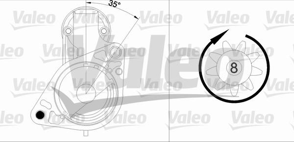 Valeo 455985 - Motorino d'avviamento autozon.pro