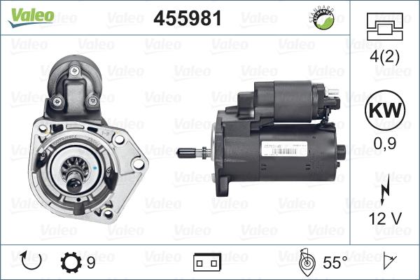 Valeo 455981 - Motorino d'avviamento autozon.pro