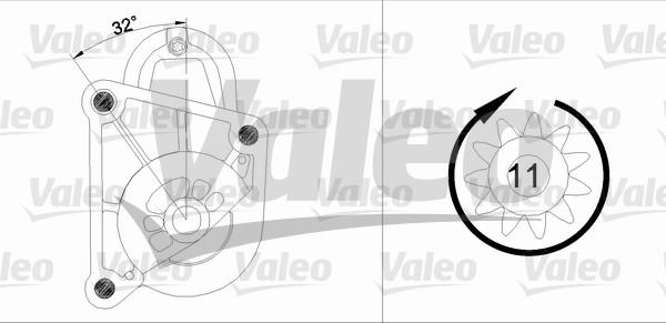 Valeo 455936 - Motorino d'avviamento autozon.pro