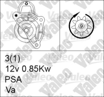 Valeo 455938 - Motorino d'avviamento autozon.pro