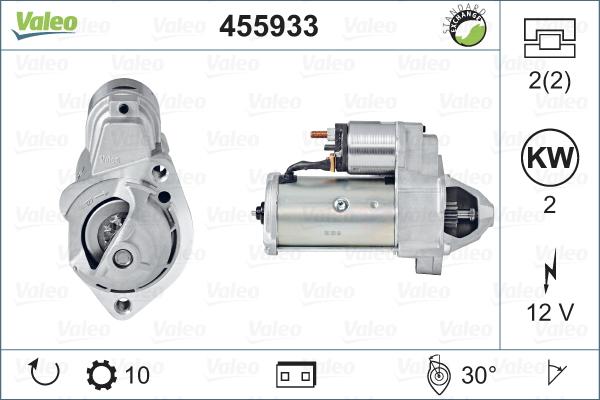 Valeo 455933 - Motorino d'avviamento autozon.pro