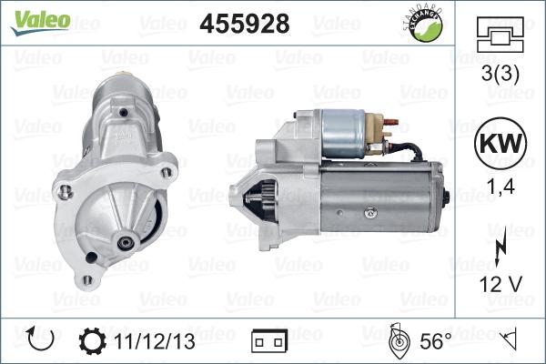 Valeo 455928 - Motorino d'avviamento autozon.pro